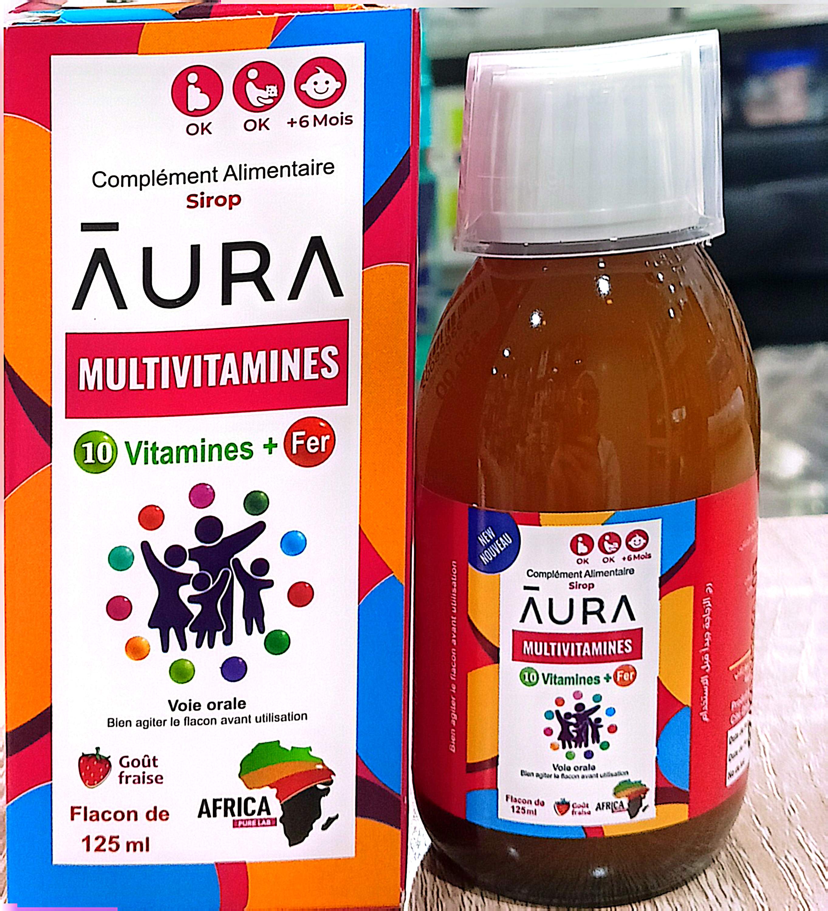 Multivitamines 10 Vitamines Gouttes Fraise F/30ml