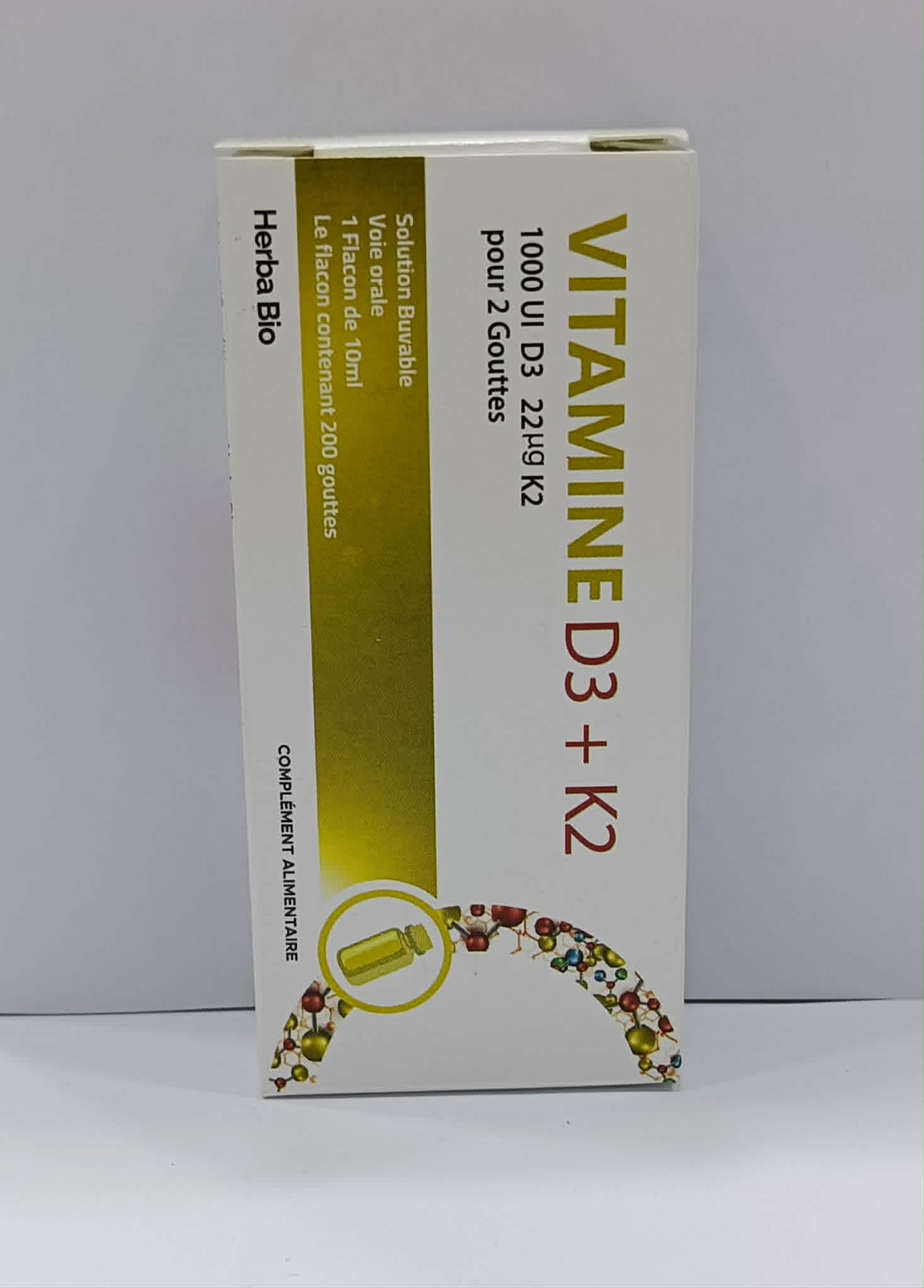 HERBA BIO Vitamine D3 + K2