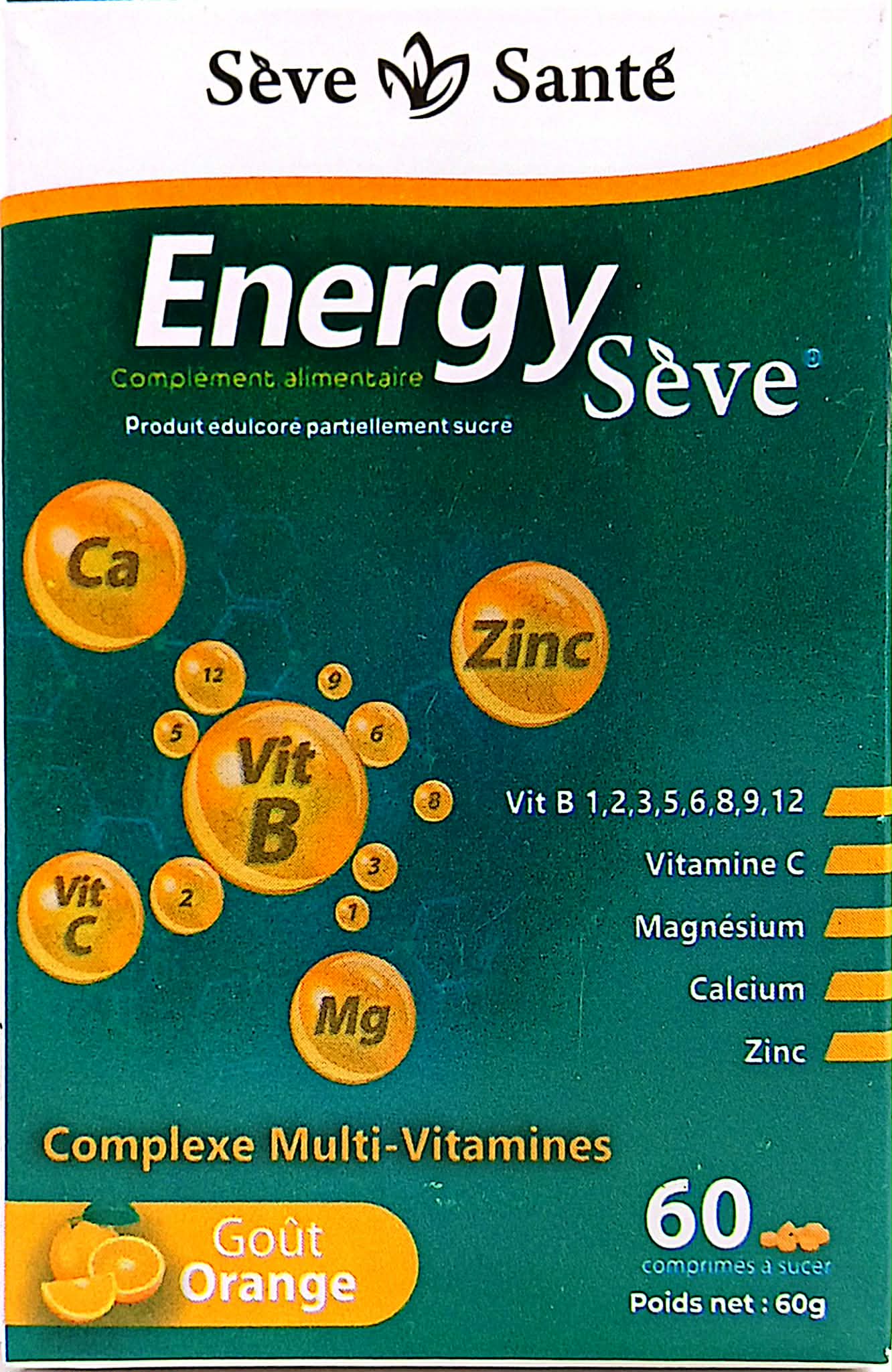 Energy Séve Gout Orange B/60