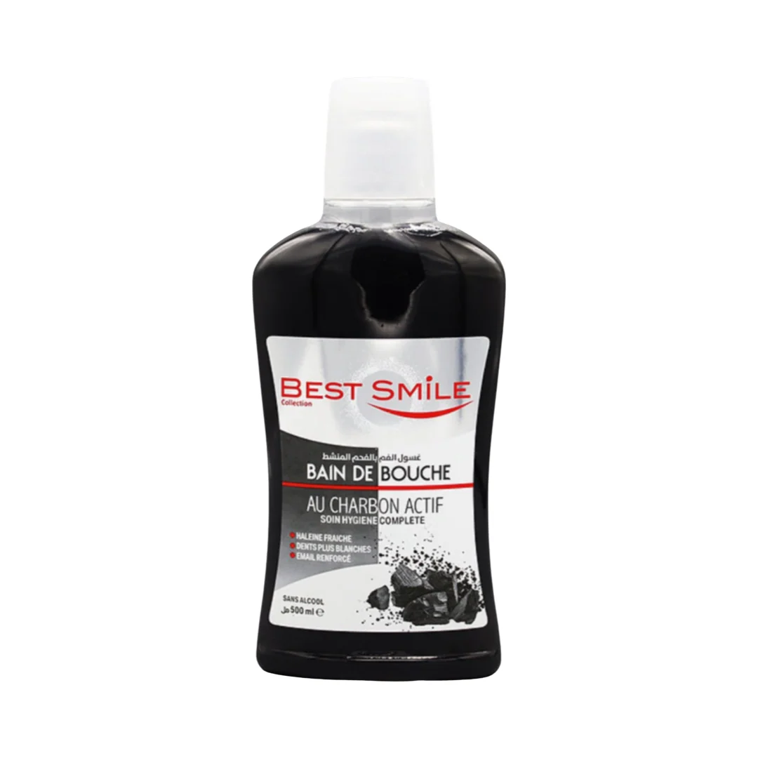 Best Smile Bain De Bouche Charbon Actif 500ml