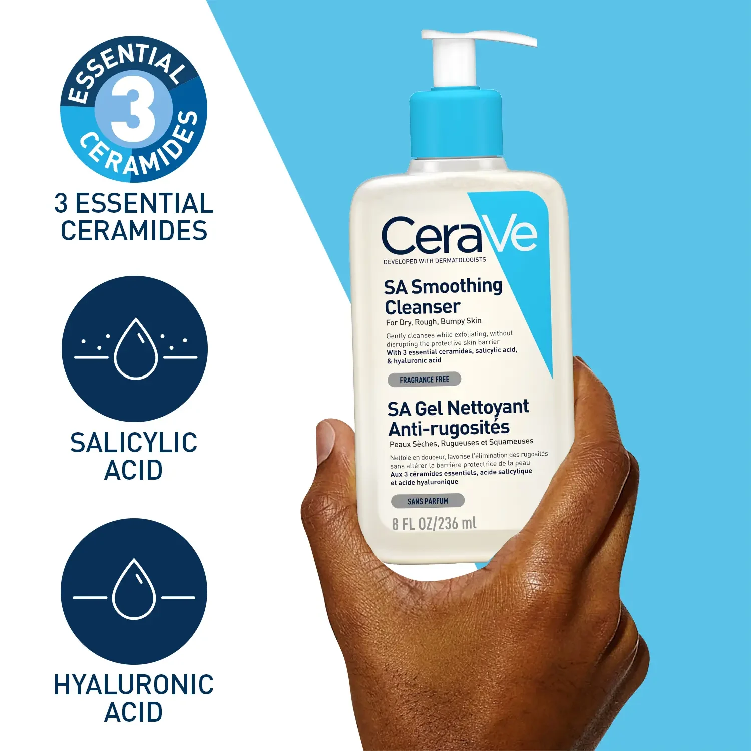 cerave sa smoothing cleanser