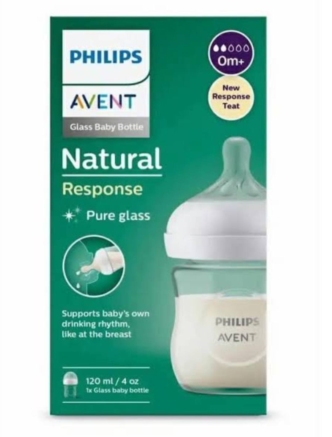 BIBERON NATURAL RESPONS 0M+ EN VERRE