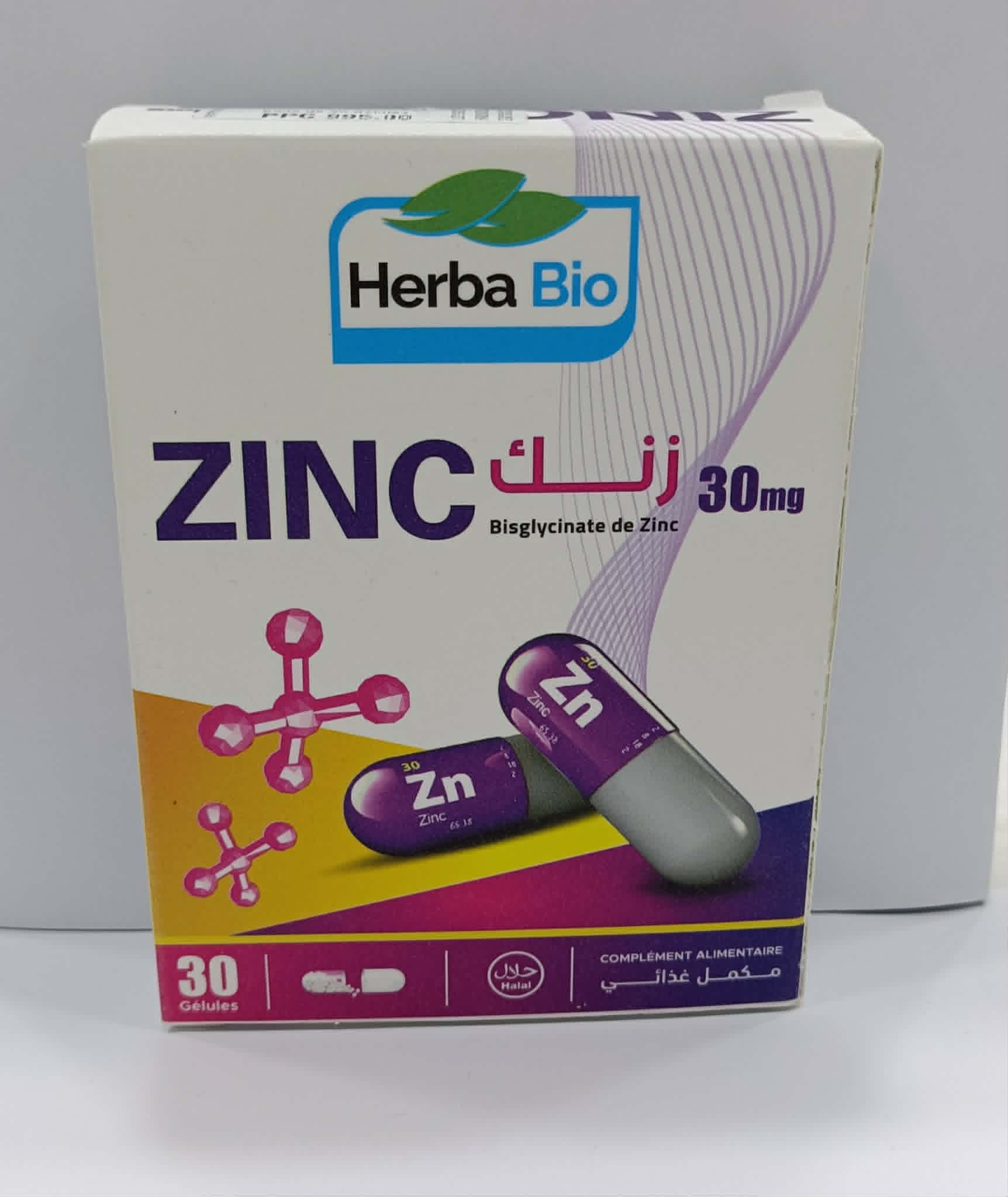 Zinc 30 mg (Herba Bio)
