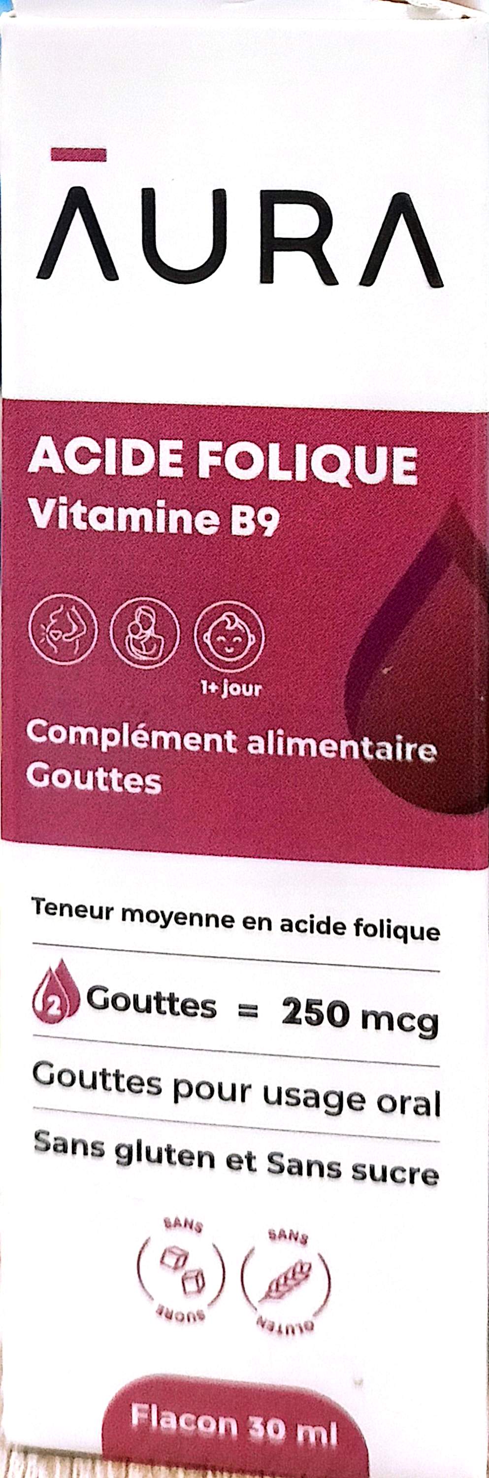 Acide Folique Vit B9 Gouttes F/30ml